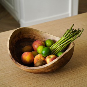 Bol à fruits décoratif en bois pour pâte dernière conception fantaisie fabrication bol à pâte en bois massif d'acacia personnalisé bol à salade taille personnalisée - Product Image 3