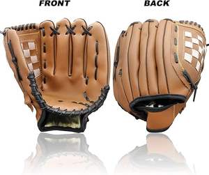 ถุงมือเบสบอลซอฟต์บอลหนังสังเคราะห์ PU มือซ้าย12.5นิ้วถุงมือเบสบอลออกแบบได้ตามต้องการ - Product Image 5