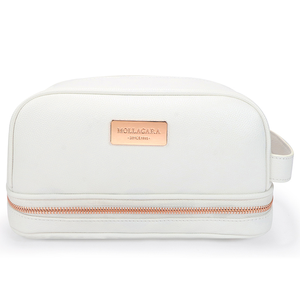 High Quality Luxury Women's Pillow Makeup <strong>Bag</strong> Zipper Closure Customizable Logo Low MOQ Leather Lining Travel <strong>Cosmetic</strong> Pouch <strong>Bag</strong> - Product Image 6