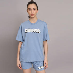 Stylish Women Summer Short and <b>T</b> <b>Shirt</b> Set Lightweight Breathable Cotton Comfortable Casual Outfit Ideal <b>for</b> Daily Travel <b>Fun</b> - Product Image 1