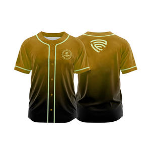 Venta al por mayor de uniformes deportivos para jóvenes camisetas de béisbol de poliéster impresas personalizadas camisetas transpirables de talla grande conjunto de técnica de bordado - Product Image 6