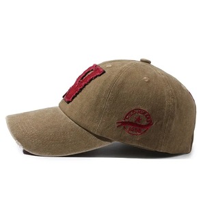 Sombreros de béisbol de 6 paneles personalizados, gorra de Hip Hop informal de estilo callejero, gorra con logotipo bordado desgastado de ala plana ajustable Unisex - Product Image 3