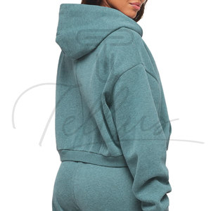 Sweats à capuche pour femmes d'hiver, surdimensionnés, légers, confortables, respirants, 100% coton polaire, logo formel sur le devant, à capuche - Product Image 6