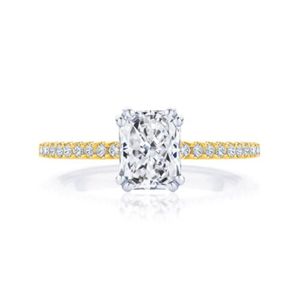 Radiant Cut Engagement <b>Ring</b> For Women - Product Image 2