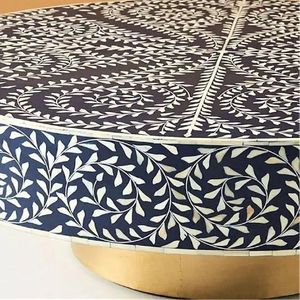 Mesita de centro con incrustaciones de hueso para el hogar, restaurante y sala de estar, la mejor calidad - Product Image 4