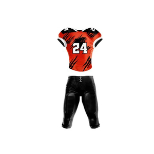 Uniformes de fútbol americano con estampado de sublimación de algodón de alta calidad Unisex tamaño XL aparejos diseño de sarga transpirable corto verano - Product Image 3