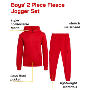 Survêtement décontracté à capuche pour homme adulte de qualité supérieure, uni, cargo, pull-over, taille élastique, léger, pour l'hiver, jogging en plein air - Product Image 3