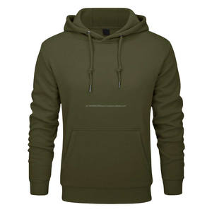 เสื้อฮู้ดดี้สไตล์สตรีทผู้ชายแบบสั่งทำพิเศษ ผ้าคอตตอนผสมโพลีเอสเตอร์คุณภาพสูง ดีไซน์สวยสำหรับฤดูหนาว สีพื้น - Product Image 6