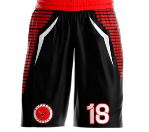 Ensemble de shorts de basket-ball imprimés, uniforme personnalisé par sublimation, respirant, séchage rapide, durable, antidérapant, vêtements de sport 100% polyester - Product Image 5