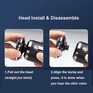 Rasoir électrique sans fil 5 en 1 pour homme, mini-tondeuse à barbe et poils du visage étanche IPX7 avec tondeuse nez-barbe à cinq lames - Product Image 3