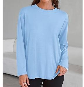 Camiseta de Franela con Cuello Redondo, Estilo Hip Hop, Holgada, de Manga Larga, Gruesa, para Invierno, Personalizable al por Mayor - Product Image 1