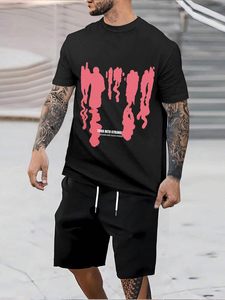 Camiseta de punto de ajuste extragrande informal de verano para hombre al por mayor 100% algodón orgánico estampado llamativo logotipo personalizado camiseta de calle - Product Image 4