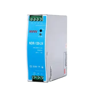 NDR 120W 24V NDR Din Rail Serie SMPS-Schalt netzteil AC DC für LED und intelligente Geräte