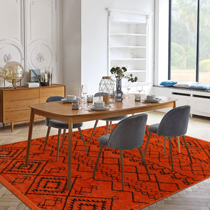 Alfombra de chenilla suave lavable a máquina Netline Home, color NARANJA, 200x290cm, modelo RW1801 - Product Image 6