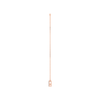 14k & 18k or massif diamant Alphabet A pendentif collier personnalisé initiale bijoux fins pour les femmes en or véritable lettre charme OEM ODM