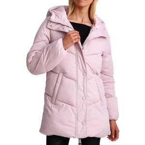 Femmes long noir doudoune gilet manteau sans manches veste d'hiver léger rembourré vers le bas style chaud survêtement mode doudoune - Product Image 1