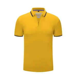 Jersey transpirable de diseño personalizado de alta calidad para polo con cremallera a rayas Colores de contraste y patrón sólido de logotipo - Product Image 6