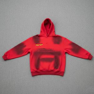 Vente en gros de sweats à capuche pour hommes, coupe classique, décontractés, effet délavé, respirants, 100% coton, hiver - Product Image 2