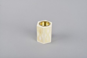 Luxury Black And White Floral Bone Inlay Bakhoor Burner Hexagonal Resin Handicraft Arabic Mabkhara For Oud <b>Incense</b> Home Decor - Product Image 2