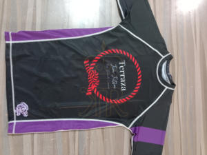 Personnalisé Demi Manches Jiu Jitsu Rash Guard Classé BJJ Rash Guard Meilleure Qualité 240GSM 85% Polyester & 15% Spandex - Product Image 2