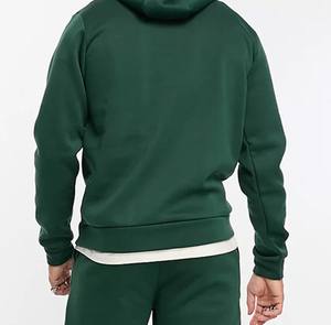 Chándal de algodón con cremallera GSM 500 100% para hombre, soporte único, nuevo cierre con cordón, calidez de invierno, conjuntos transpirables de ajuste cómodo - Product Image 5