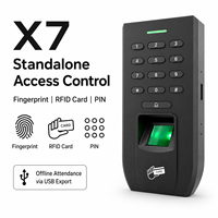 PIN ve Wiegand 26 Çıkışlı Özelleştirilmiş Logolu Bağımsız RFID Parmak İzi Erişim Kontrol Terminali Model X7