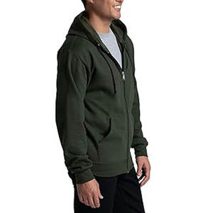 Zipper <b>Hoodie</b> Green <b>Fruit</b> of the <b>Loom</b> Men's Eversoft Fleece Hoodies (Regular & Big Man) Fleece Zipper Lightweight Spring <b>Hoodie</b> - Product Image 2