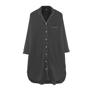 Ensemble de pyjama en dentelle sexy pour femmes, vêtements de nuit, nouvelle arrivée, pyjama en satin avec bordure en dentelle, 100% coton, élégant, séchage rapide, respirant - Product Image 2