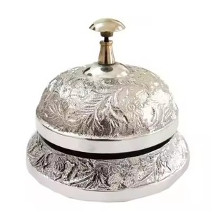 Cloche de table de réception en laiton avec motif de grenouille décorative nautique et article cadeau - Product Image 3