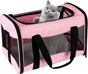 Cat Carrier <b>Bag</b> With Removable Fleece Pad Airline Approved Portable Breathable Pet Travel Carrier Cage for <b>Small</b> Medium Cats Dog - Product Image 5