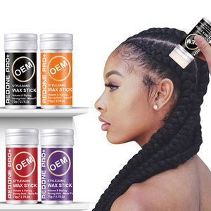 Palo de cera para el cabello Palo de pomada de sujeción extrema Palo de cera antiencrespamiento Control de bordes personalizado con logotipo - Product Image 1