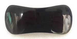 Fourche à cheveux en corne naturelle polie à la main pour filles-Style d'amour corne de buffle durable léger - Product Image 2