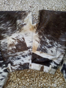 Pantalones Largos de Piel de Vaca de Primera Calidad, Estilo Occidental Informal Unisex, con Logotipo de Marca Personalizado - Product Image 4