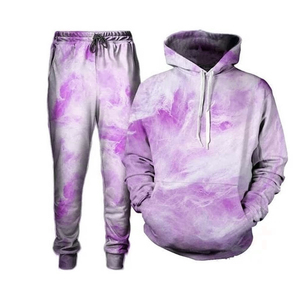 Créez vos propres survêtements en molleton pour l'hiver, sublimation ou lavage à part, logo personnalisé, sweats à capuche et pantalons de survêtement, ensemble jogger unisexe - Product Image 5