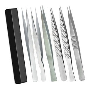 Pinzas Profesionales de Acero Inoxidable de Alta Calidad para Estilizar Pestañas, Herramienta de Belleza para Pestañas, Accesorio de Cuidado de Belleza Preciso y Duradero, Venta al por Mayor - Product Image 1