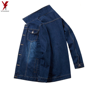 High Quality Men's Casual Denim Jacket Best Material with 2 Chest Pockets Blue <b>Light</b> Color New Design Reversible Streetwear - Product Image 6