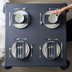 Mantel de Lino de Lujo, Tejido, Ecológico, Lavable, Personalizable, Diseño Minimalista, para Restaurantes, Bodas, Hogar y Comedor - Product Image 4