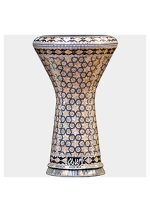 Auténtica Crema Gawharet El Fan, Hexagon Sombaty Darbuka de 23 cm, Pearl Doumbek - Product Image 5