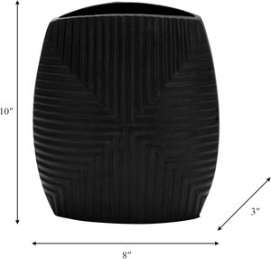 Vase à fleurs élégant et contemporain en fer forgé, idéal pour la décoration florale, pour designers modernes haut de gamme - Zahid Exports - Product Image 2