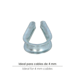 Puntale zincato per cavo da 4 mm. - Product Image 3