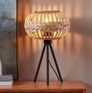 โคมไฟตั้งโต๊ะไม้ไผ่ประดิษฐ์-ไฟตกแต่งจากวัสดุธรรมชาติ Viet fargimex - Product Image 2