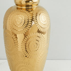 Vase à fleurs en métal durable avec finition brillante et design élégant pour des arrangements design élégants au prix de gros - Product Image 4