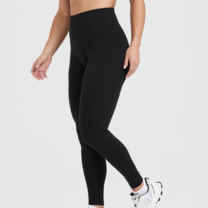 Pantalones de Yoga de cintura alta para mujer con diseño de moda sólido Leggings ajustados para Tik Tok Scrunch Workout Sportswear - Product Image 3