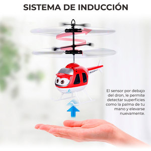Beginner-friendly Rechargeable <b>RC</b> Helicopter Toy USB <b>Controller</b> Battery Mini Induction Features Plastic Indoor/Outdoor Camera - Product Image 3