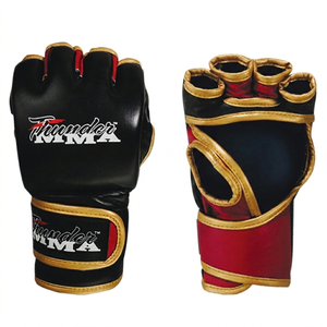 Guantes de MMA Profesionales de la Mejor Calidad, Guantes de Cuero de Medio Dedo para Entrenamiento Físico y Protección para Adultos - Product Image 1