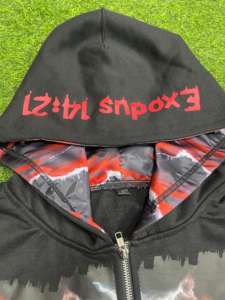 Sudadera con capucha para hombre de gran tamaño con logotipo personalizado Heavyweight 500 Gsm Puff Printing Distressed Digital Printing on Demand for Season Men - Product Image 4