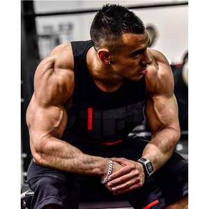 เสื้อกล้ามออกกำลังกายผู้ชาย ดีไซน์ล่าสุด ราคาขายส่ง ผลิตจากวัสดุคุณภาพดีที่สุด เสื้อกล้ามผู้ชายแบบสั่งทำ - Product Image 5