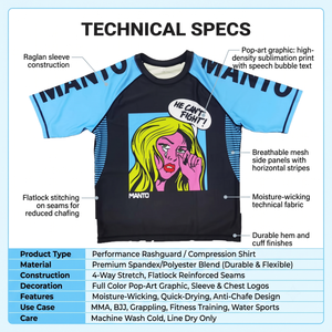 Camiseta de Compresión de Manga Corta para Artes Marciales Mixtas MANTO, Camiseta de Entrenamiento de Poliéster que Absorbe la Humedad para Hombre - Product Image 6