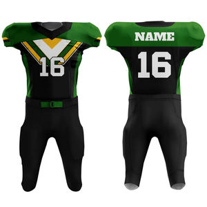 Uniforme de fútbol americano de color liso Equipo deportivo unisex Uniforme de fútbol americano Tarifa al por mayor precio barato OEM - Product Image 5