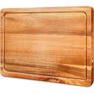 Planche à découper ronde en bois d'acacia avec poignée, écologique, épaisseur 1,5 cm, haute qualité, pour usage domestique et hôtelier - Product Image 6
